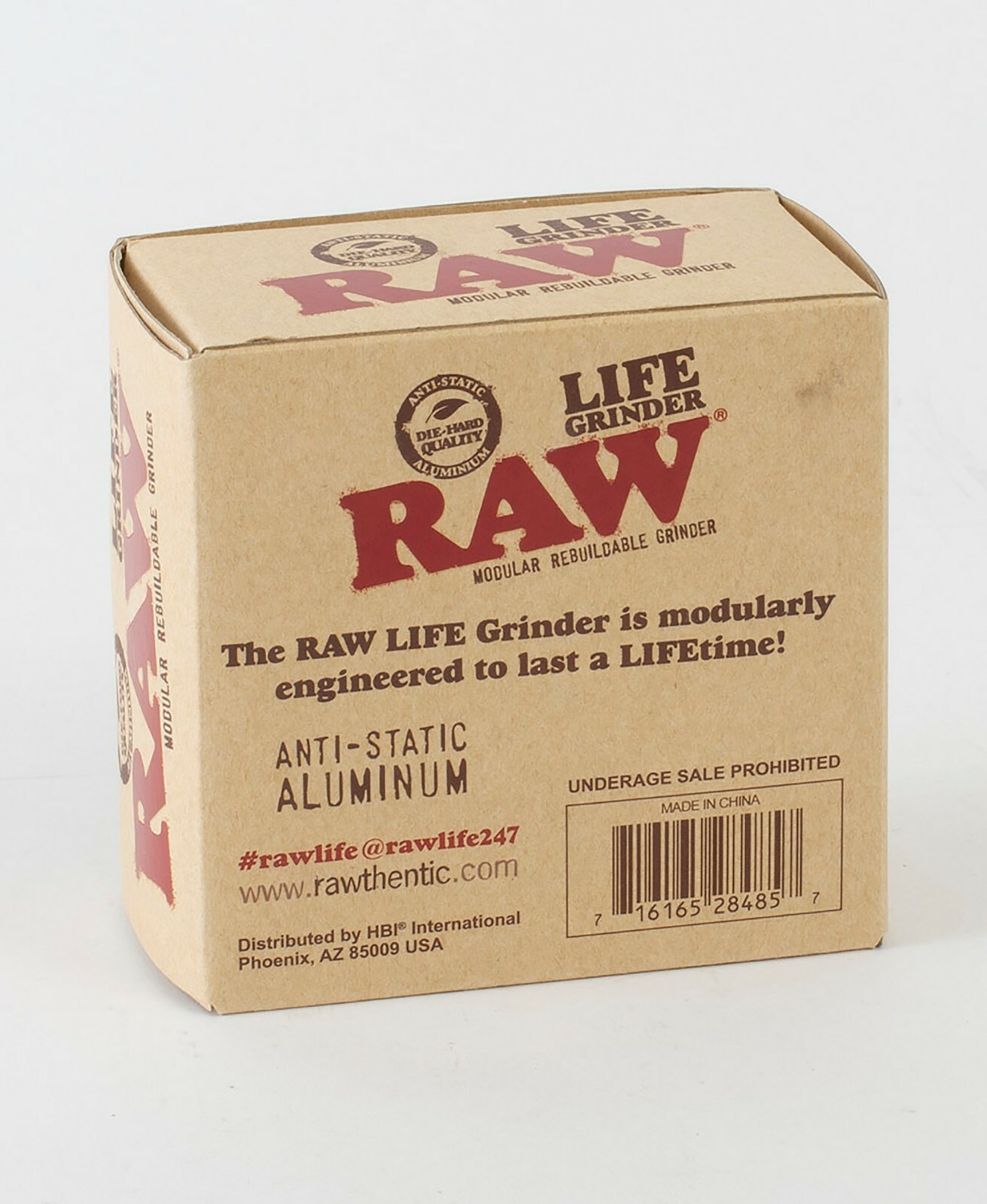 RAW Life 4-Piece Herb Grinder Version 3 V3 - Red
