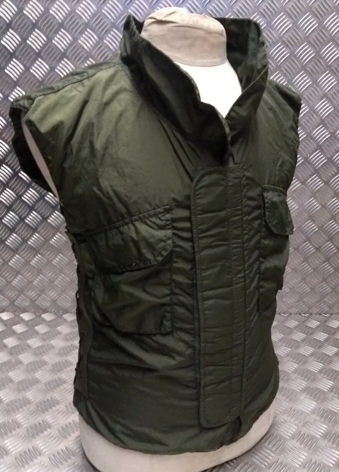 Genuine Military Issue 1980's IDF Flak Vest Cover Overdyed OD Green Airsoft