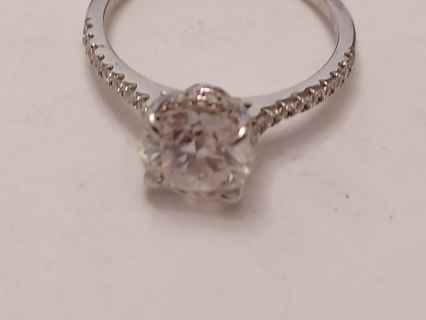 925 Sterling Moissanite 2.0 Ct Engagement Ring Sz 7 & Matching Wedding Ring NEW