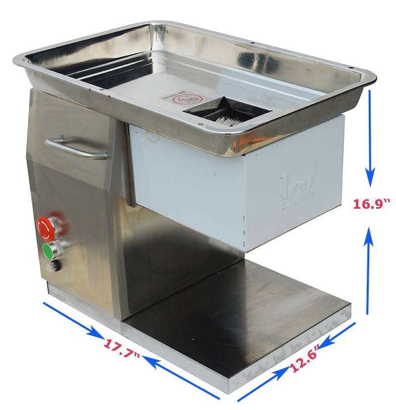 Open Box! QX Stainless Commercial Meat Cutting Machine Body without Blade 110V