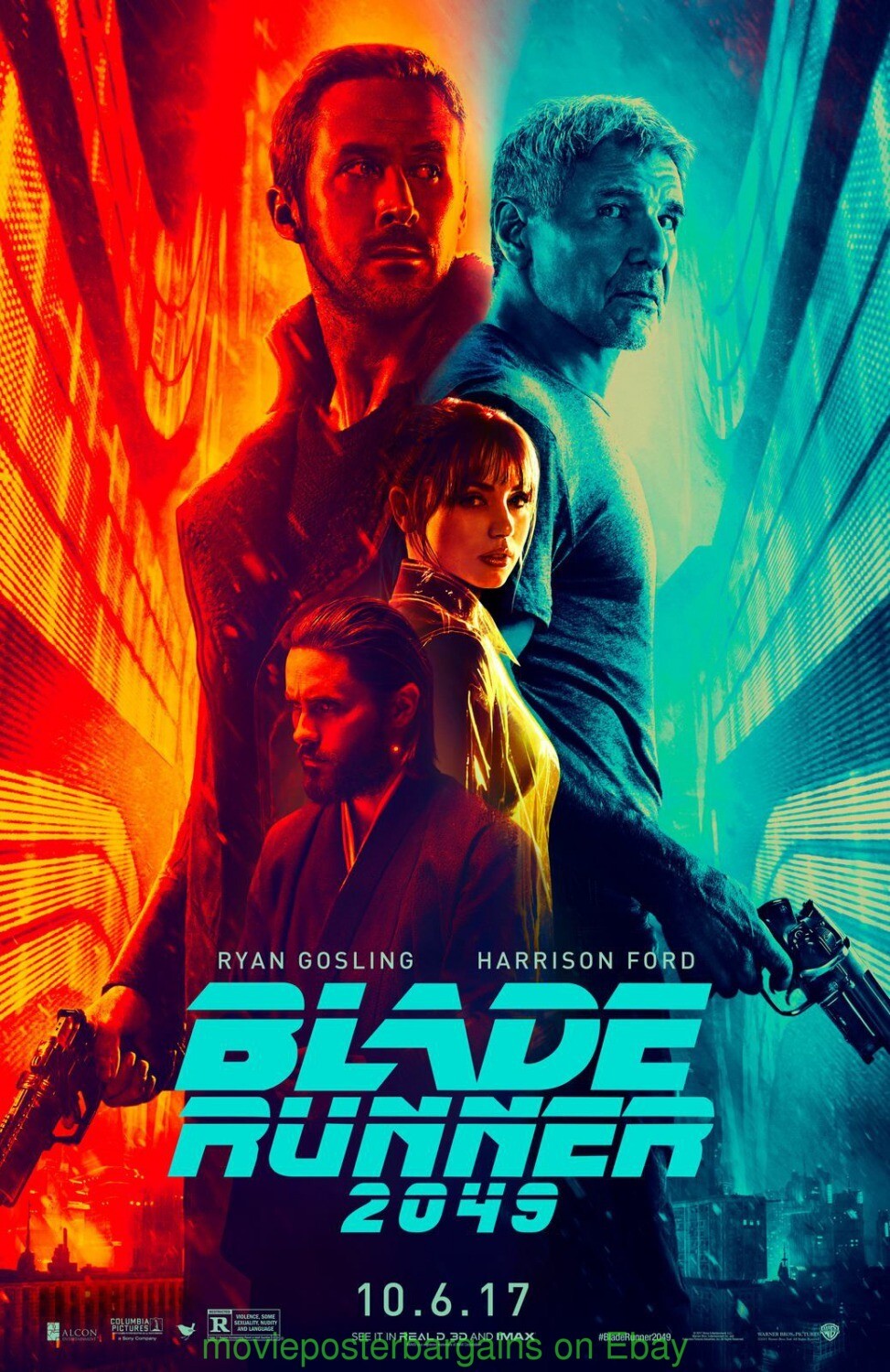 BLADE RUNNER 2049 MOVIE POSTER DS Final Style 27x40 RYAN GOSLING HARRISON FORD