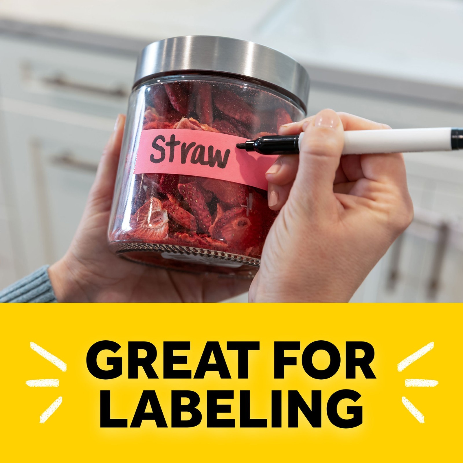 Post-it Label On-a-Roll 658LRP, Neon Pink, 1" x 700", Removable Labeling Tape