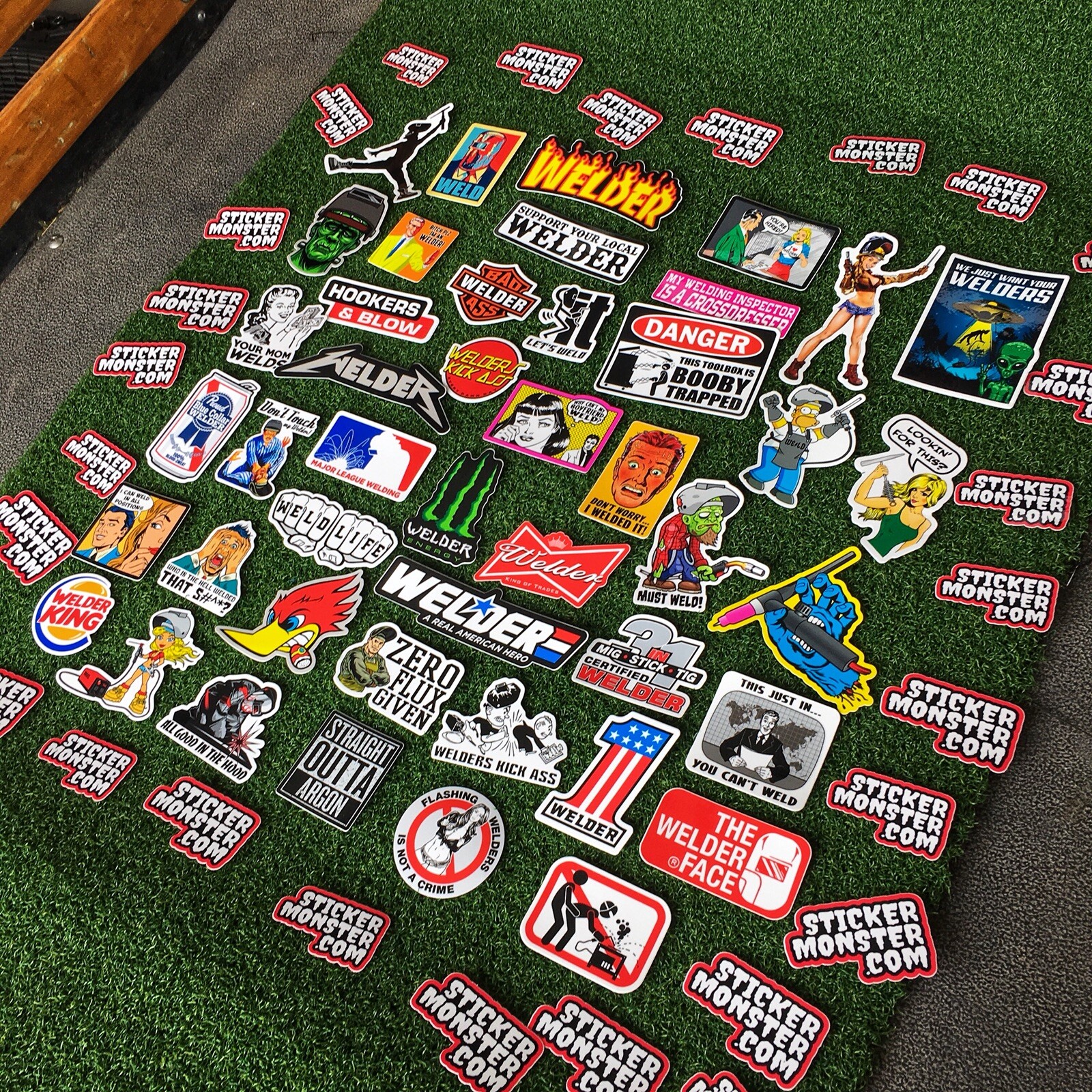 SUPER WELDER PACK 40+ Hard Hat Stickers HardHat Sticker & Decals, Welding Hood