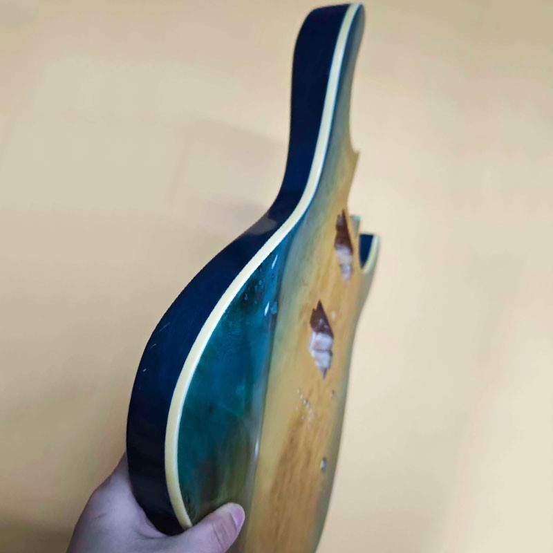 DIY Basswood Guitar Body 24 Fret 648mm Scale Glossy Replacement Part