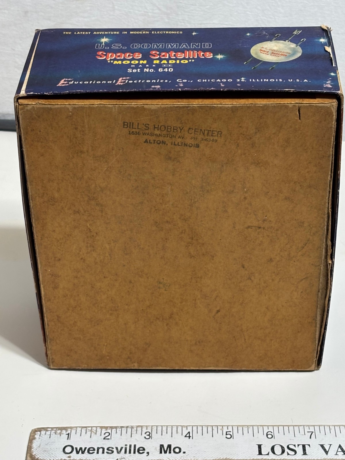 Vtg U.S. COMMAND Space Satellite MOON RADIO box only + PHILMORE VC-1000 SATO Ear