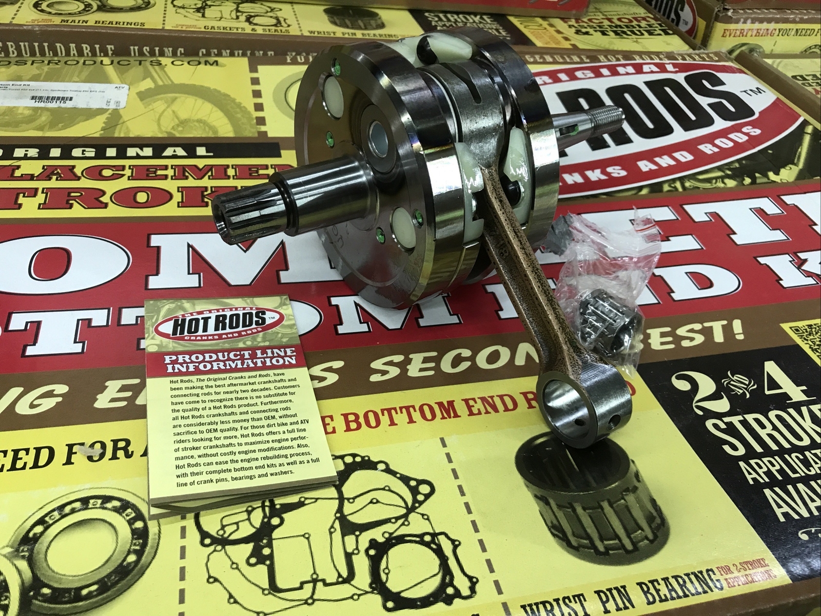2005-2022 Yamaha YZ125 YZ 125 Hot Rods Crankshaft Bottom End Kit 4054 rod crank