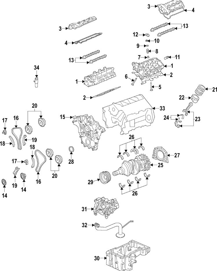 Genuine Ford Engine Variable Valve Timing (Vvt) Solenoid HL3Z-6M280-A