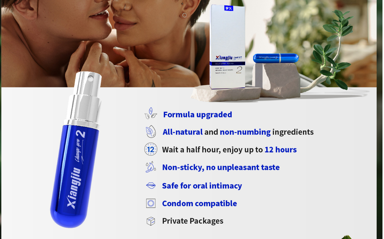Delay Spray for Men Longer Sex, Delay Ejaculation for Men 2nd Generation, 6ML