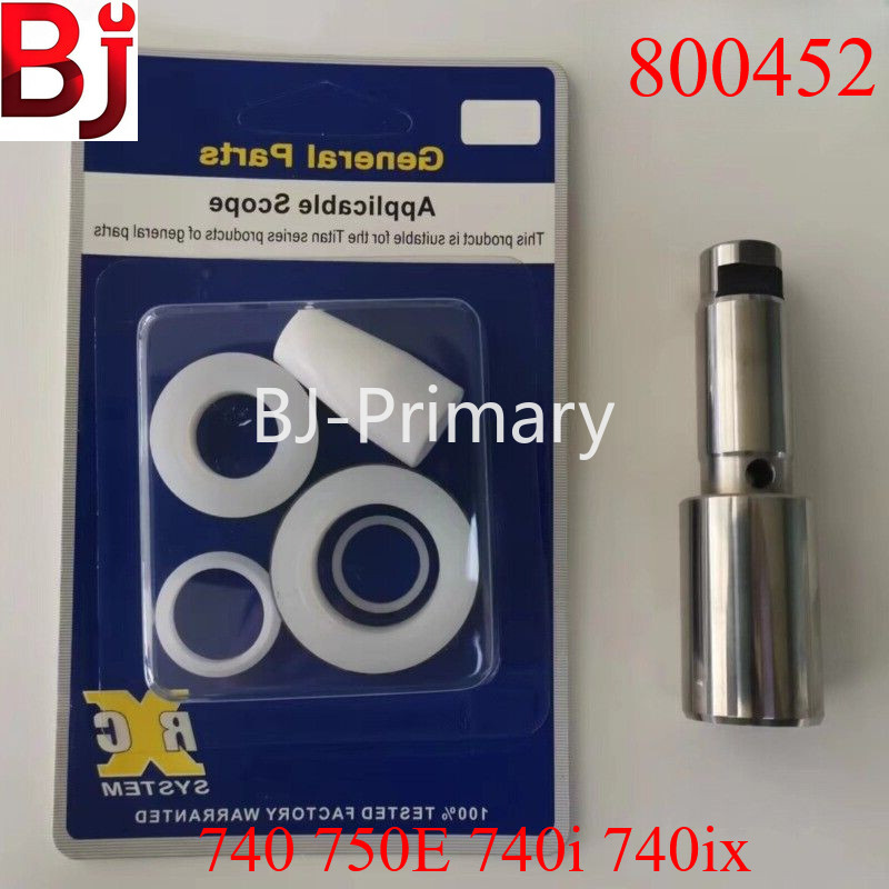 800452 Piston Rod with Repair Kit For 740 750E 740i Airless Sprayer Replacement