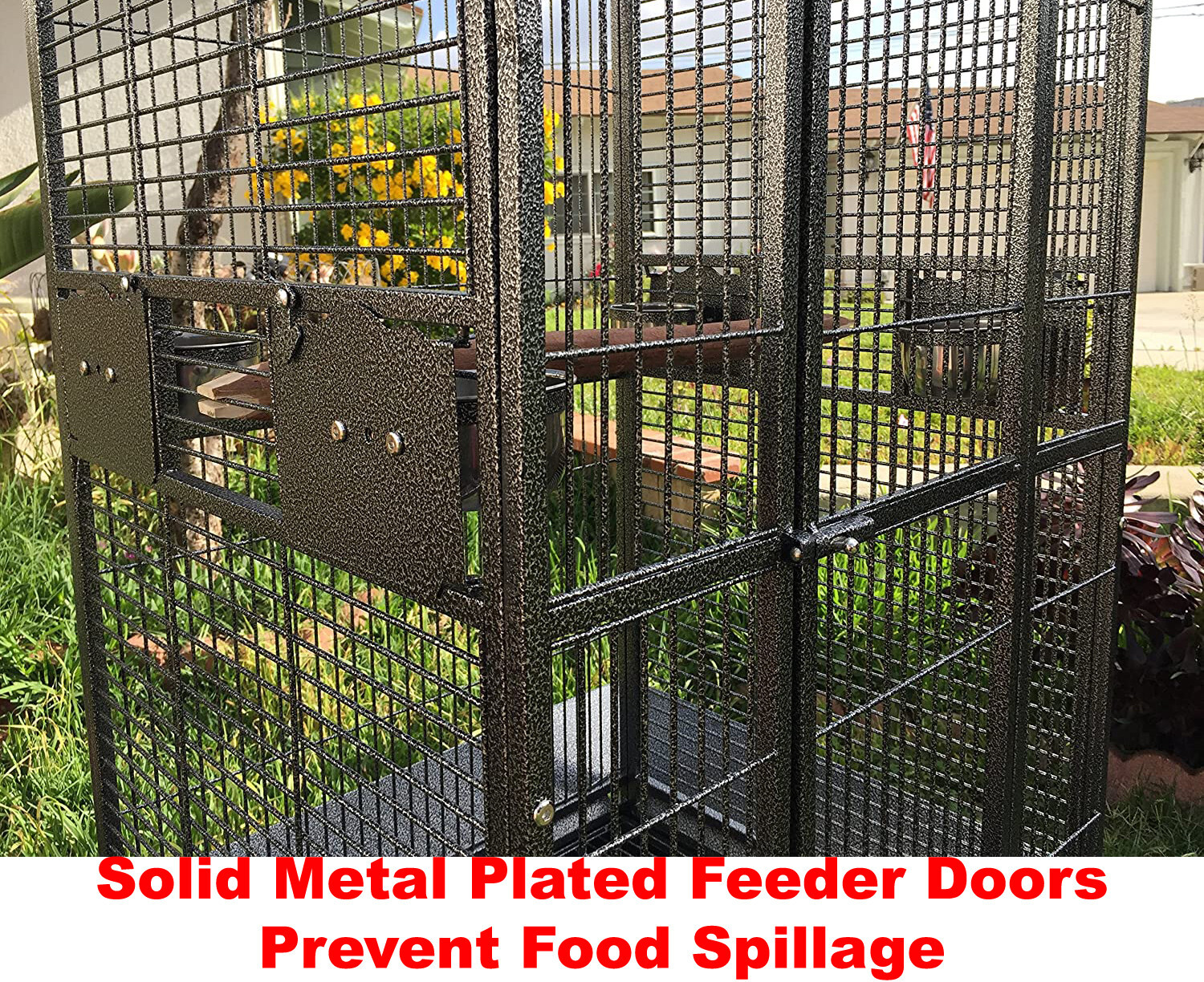 XX-LARGE 32"X23"X66"H Parrot Cage For Large Macaw Cockatoo African Grey Amazon