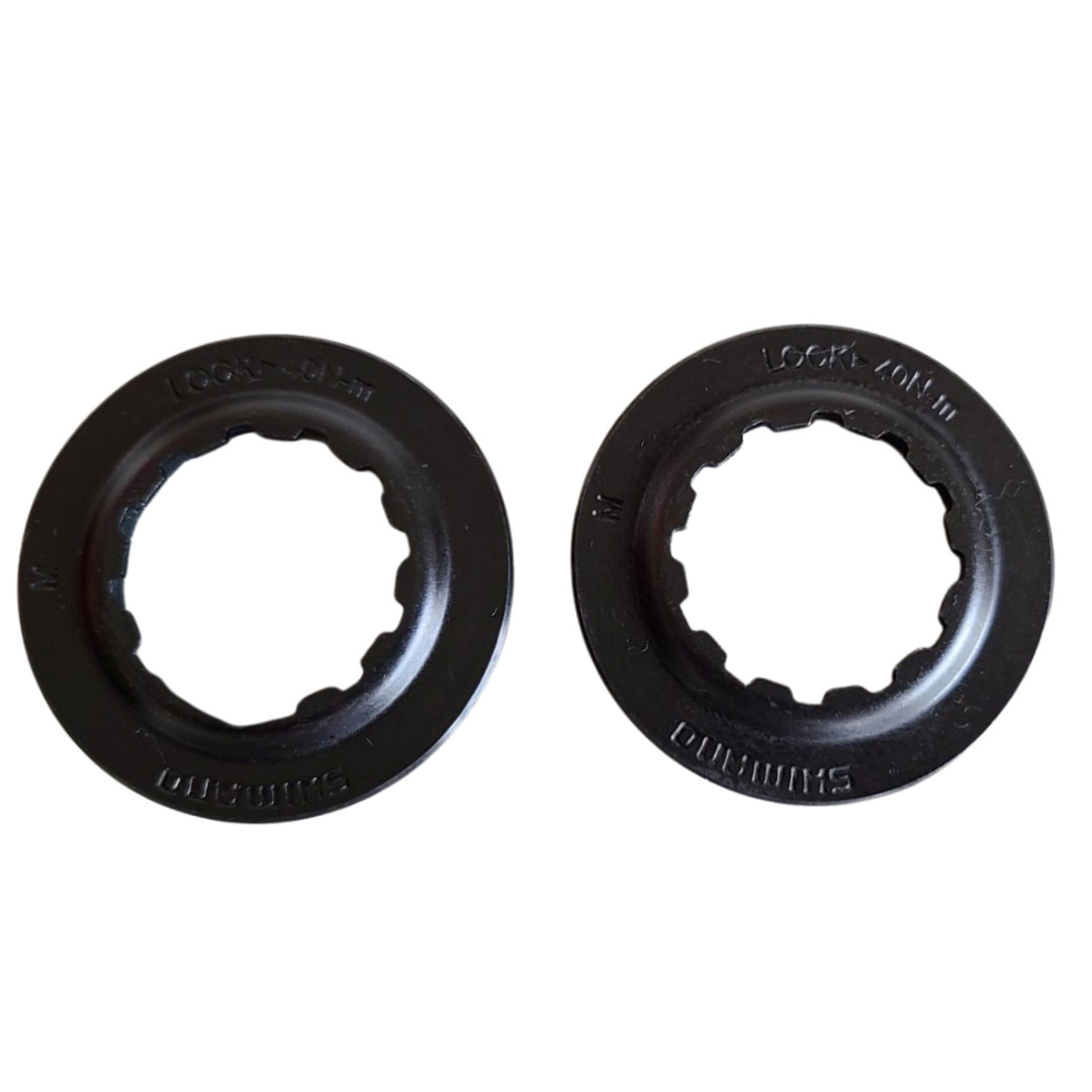Shimano Centerlock Disc Brake Rotor Lock Ring Black MTB ROAD 2PCS MTB Fit Sram
