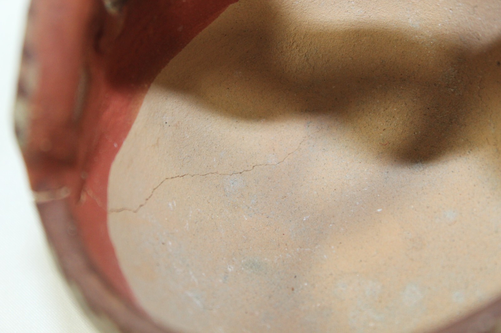 Antique Isleta Pueblo Pottery 4.5" Friendship Basket Bowl Olla Twisted Handle