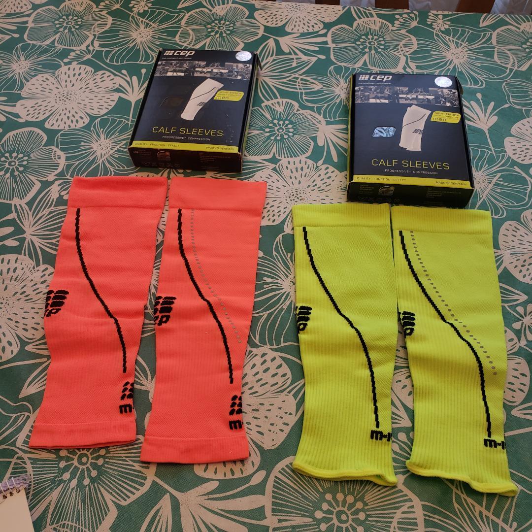 CEP Men's Pro+ Night Neon Calf Sleeves Performance Crossfit  Choose Color & Size