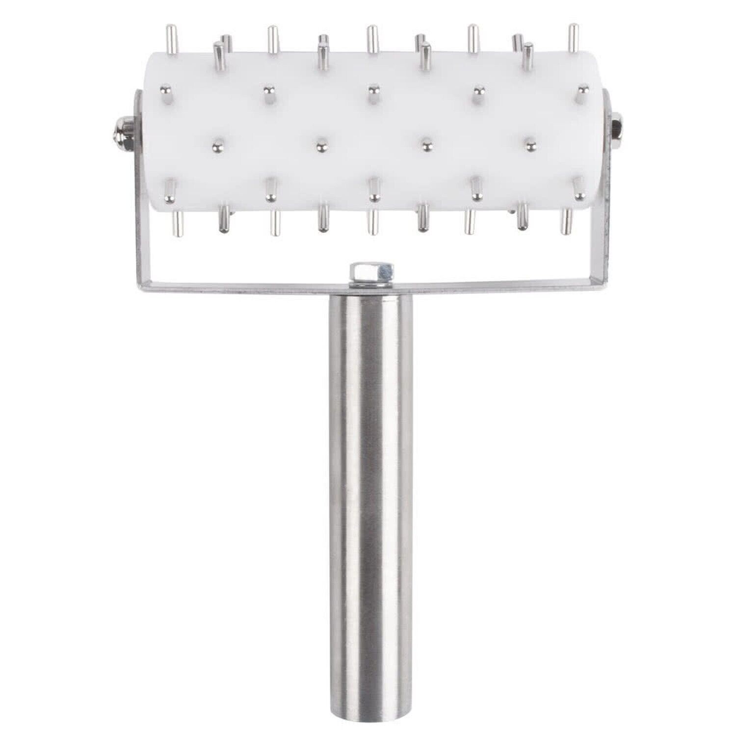 5" Wide Dough Docker with 3/8" Stainless Steel Pins, Heavy Duty Rolling Docker