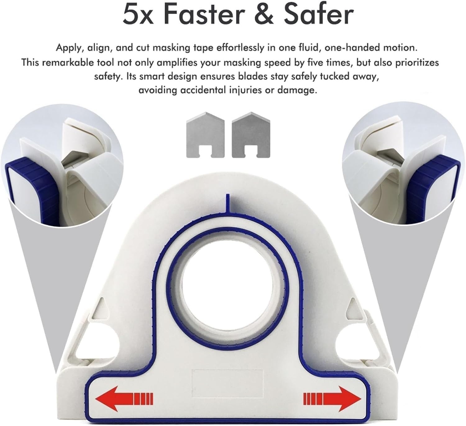 Painters Tape Applicator, Masking Master Tape Dispenser With Scraper, Masking Pa