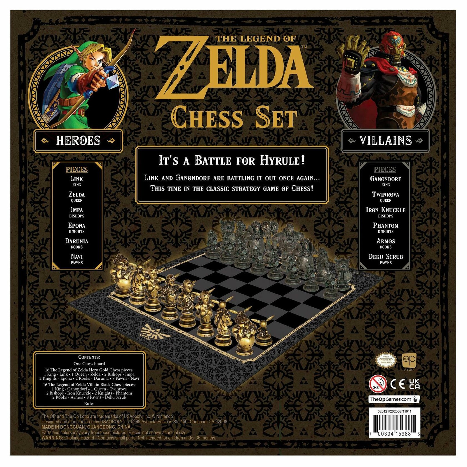 The Legend of Zelda Chess Set