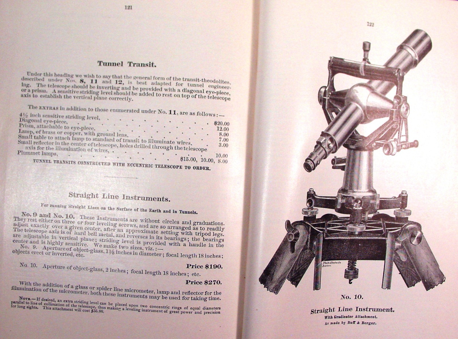 1892 Buff Berger Surveying Insts. Catalog