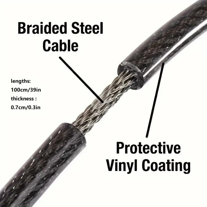 BIKE LOCK HEAVY DUTY STRONG FOR CYCLE MOTORCYCLE MOTOR BIKE COMBINATION SECURITY