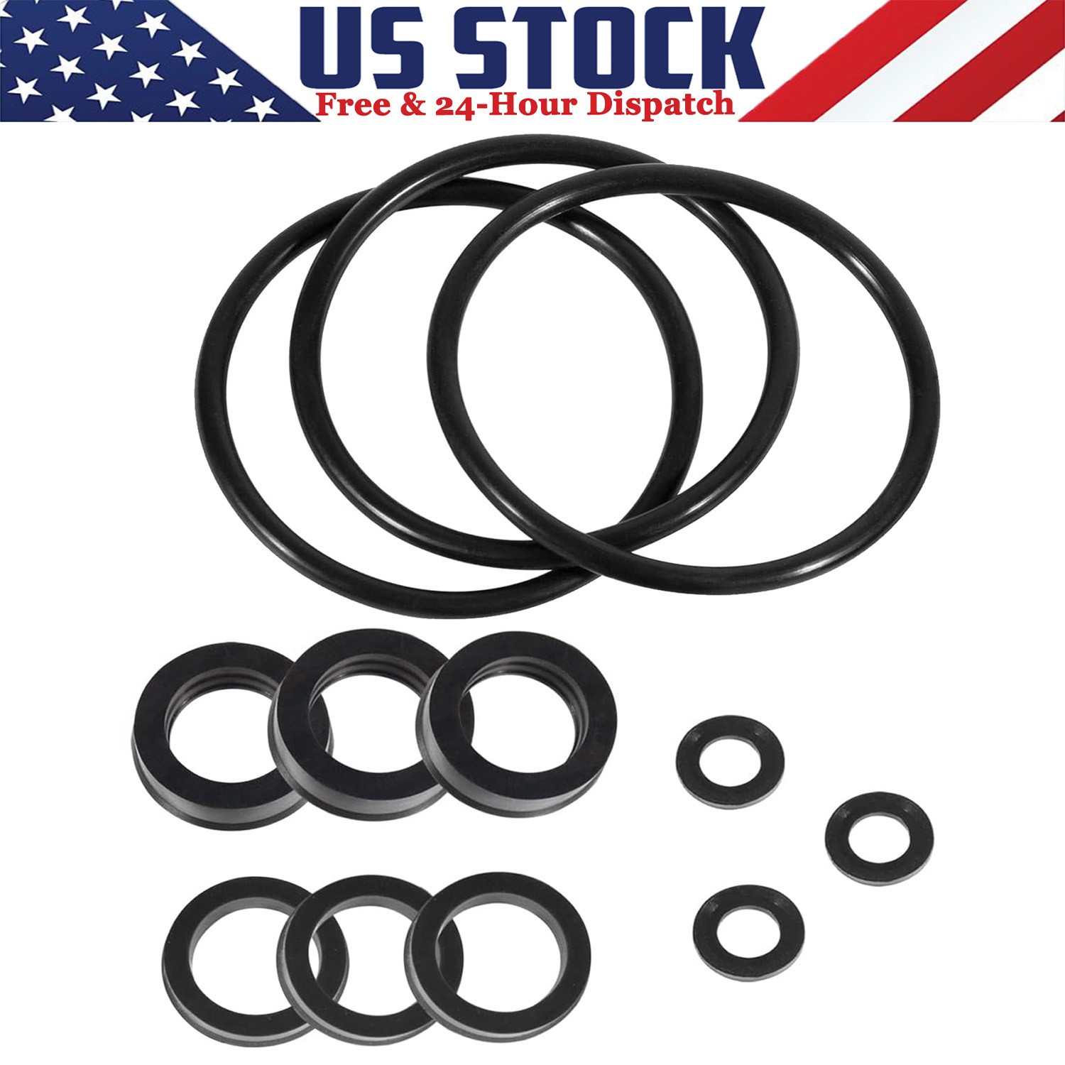 For Cat Pump 4DNX Pumps 4DNX25GSI 4DNX27GSI Seal Kit 76975 Seal Kit 12PCS