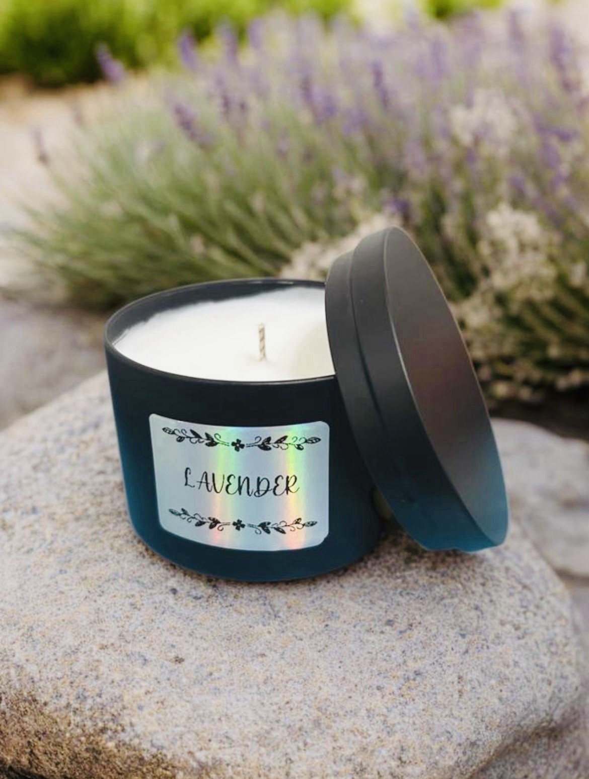 Home Made lavender Scented Candle