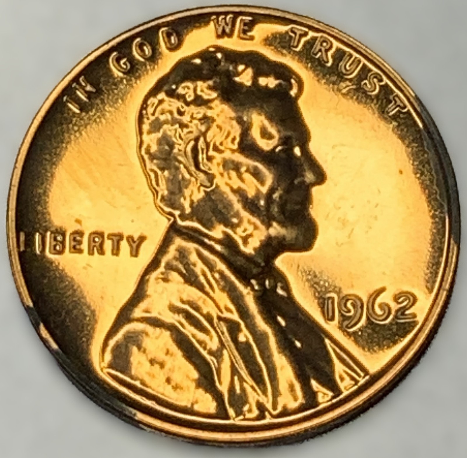 1962 Proof Lincoln Cent GEM RED Brilliant Proof 1c Coin – Nice Mirror Surfaces