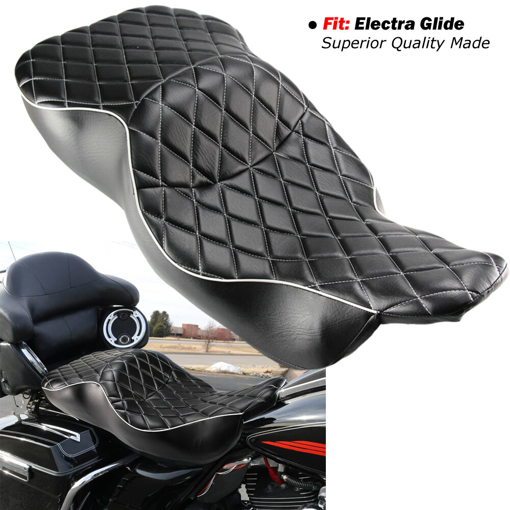 For Harley Electra Glide Ultra Classic FLHT 1997-2007 Low-Profile Passenger Seat