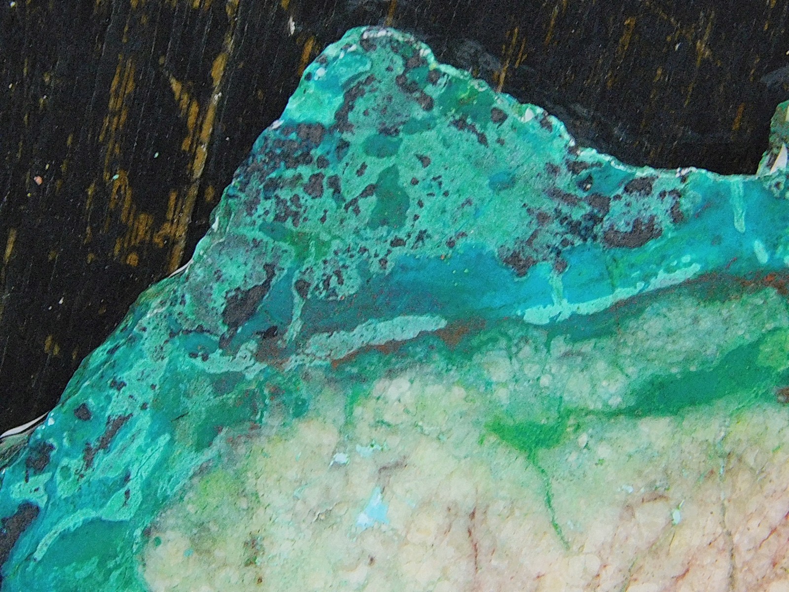 Chrysocolla lapidary cabbing slab 6mm thick