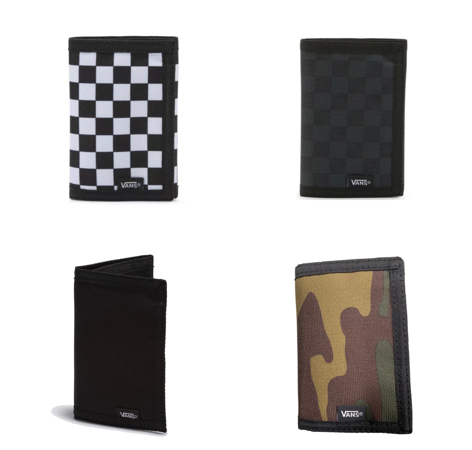 Vans Slipped Tri Fold Wallet  Hook and loop Closure