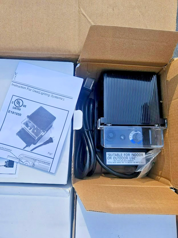 HINKLEY 0150BK DA-150-12W-1 BLACK INDOOR / OUTDOOR TRANSFORMER