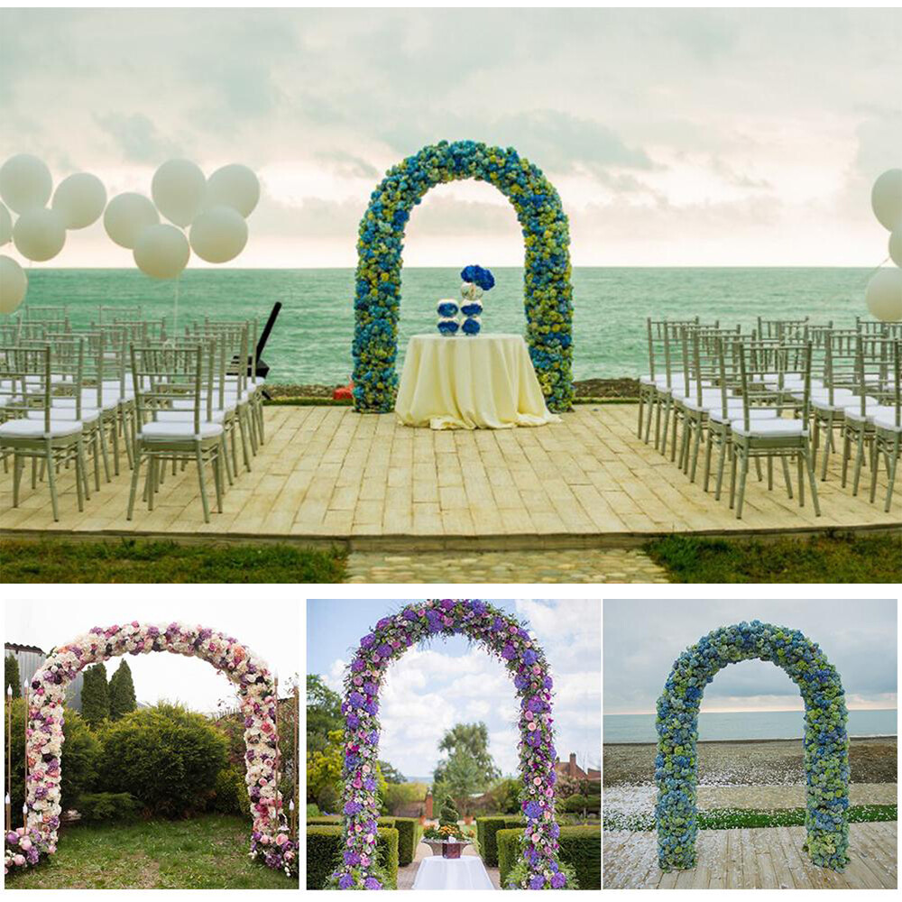 Heavy Duty Metal Garden Arch Rose Archway Pergola Arbour Climbing Plants Trellis