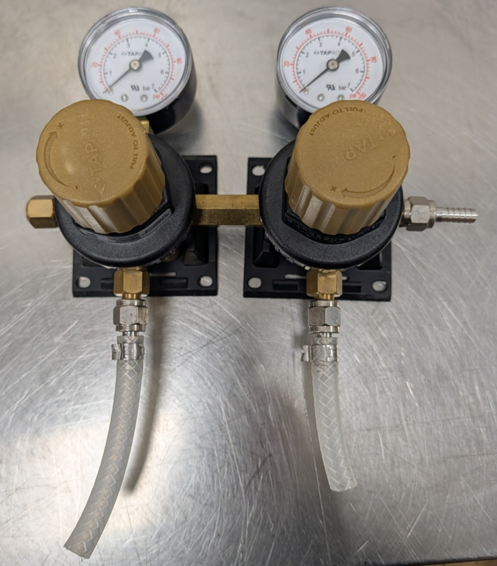 Taprite Dual Body CO2 Regulator - Two Gauge Two Outlet Series 5260SN 500psi [OFF