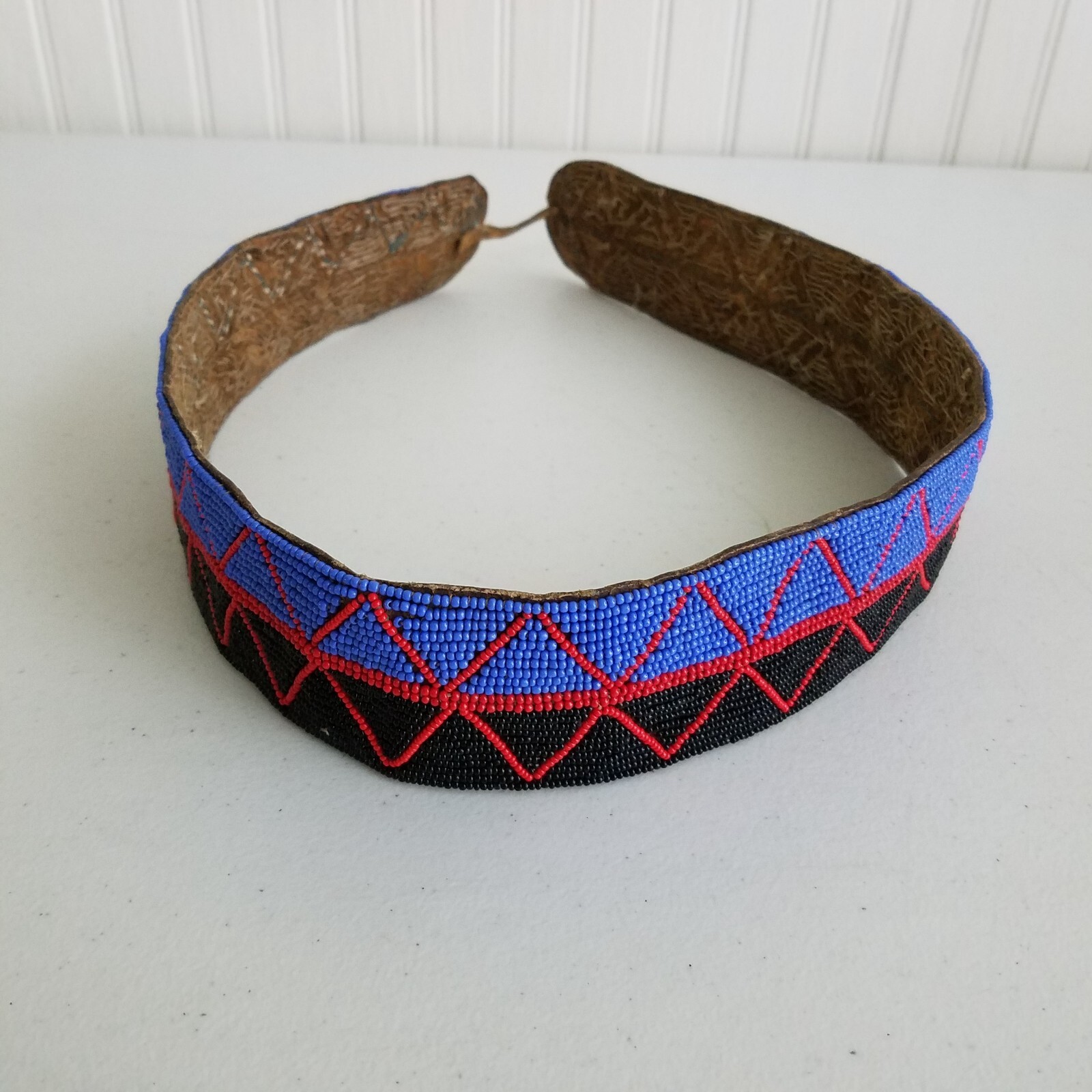 Vintage Native American Indian beaded CROW belt Intricate Handmade Decorative