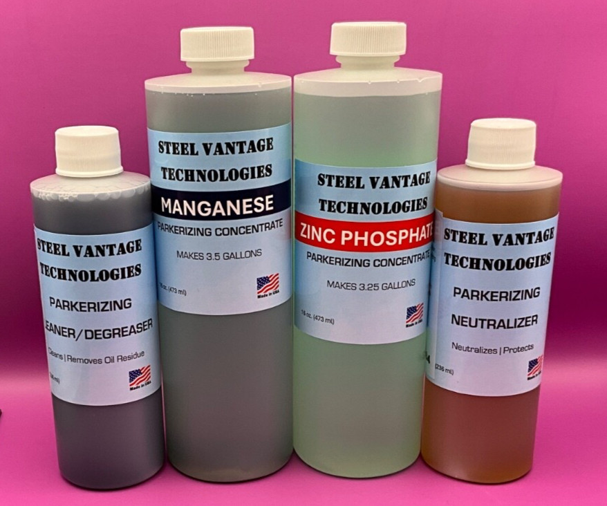 Combo PARKERIZING ORIGINAL HOME KIT USA Gunsmith Knife USGI WWII Phosphate Auto