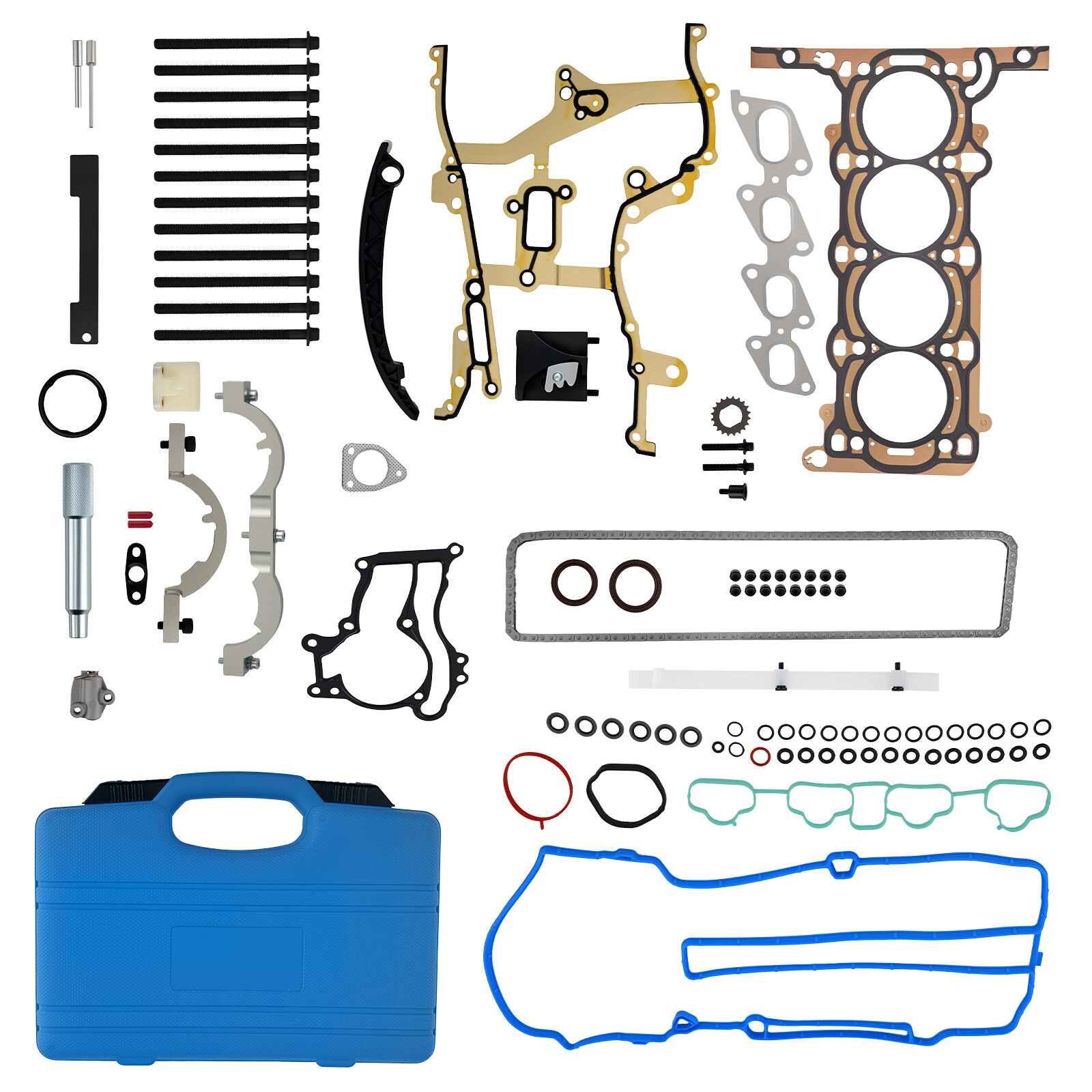 Head Gasket Bolts & Timing Chain & Locking Kit for Chevy Cruze Sonic Trax 1.4L