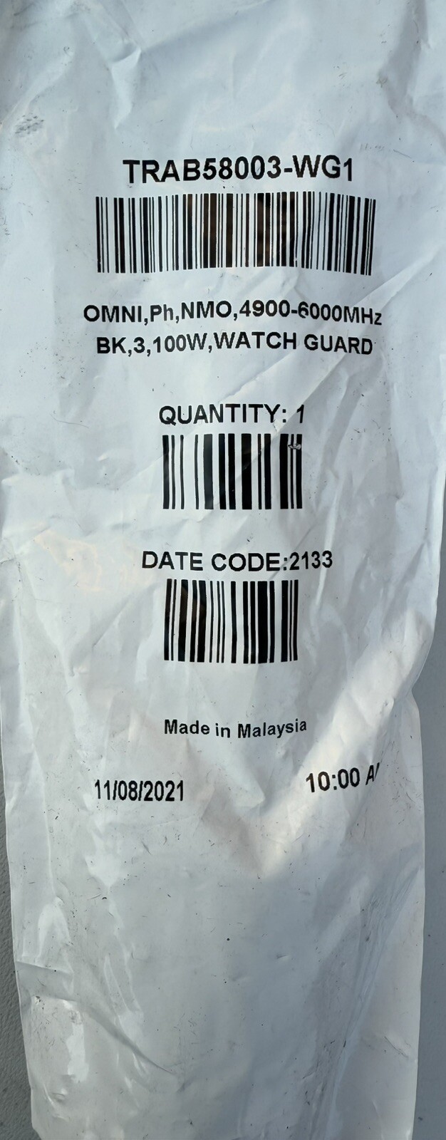 NEW Lot (5) Motorola WatchGuard 4RE TRAB58003-WG1 WiFi Phantom Omni Antenna