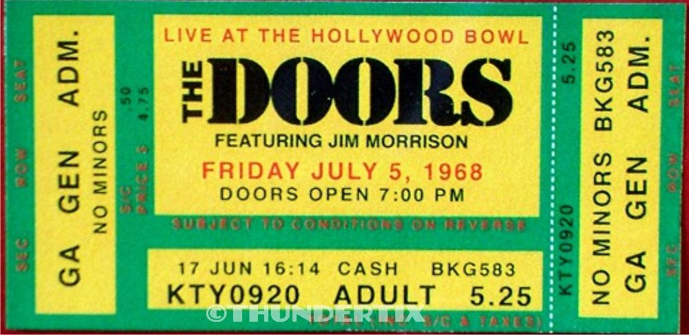 12 1967-1970 THE DOORS FULL UNUSED CONCERT TICKETS scrapbooking frame reprint