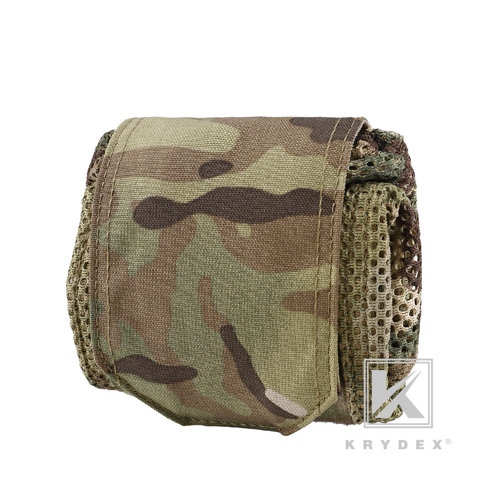 KRYDEX Tactical Mesh Dump Pouch Drop Pouch Magazine Recycling Pack MOLLE/BELT