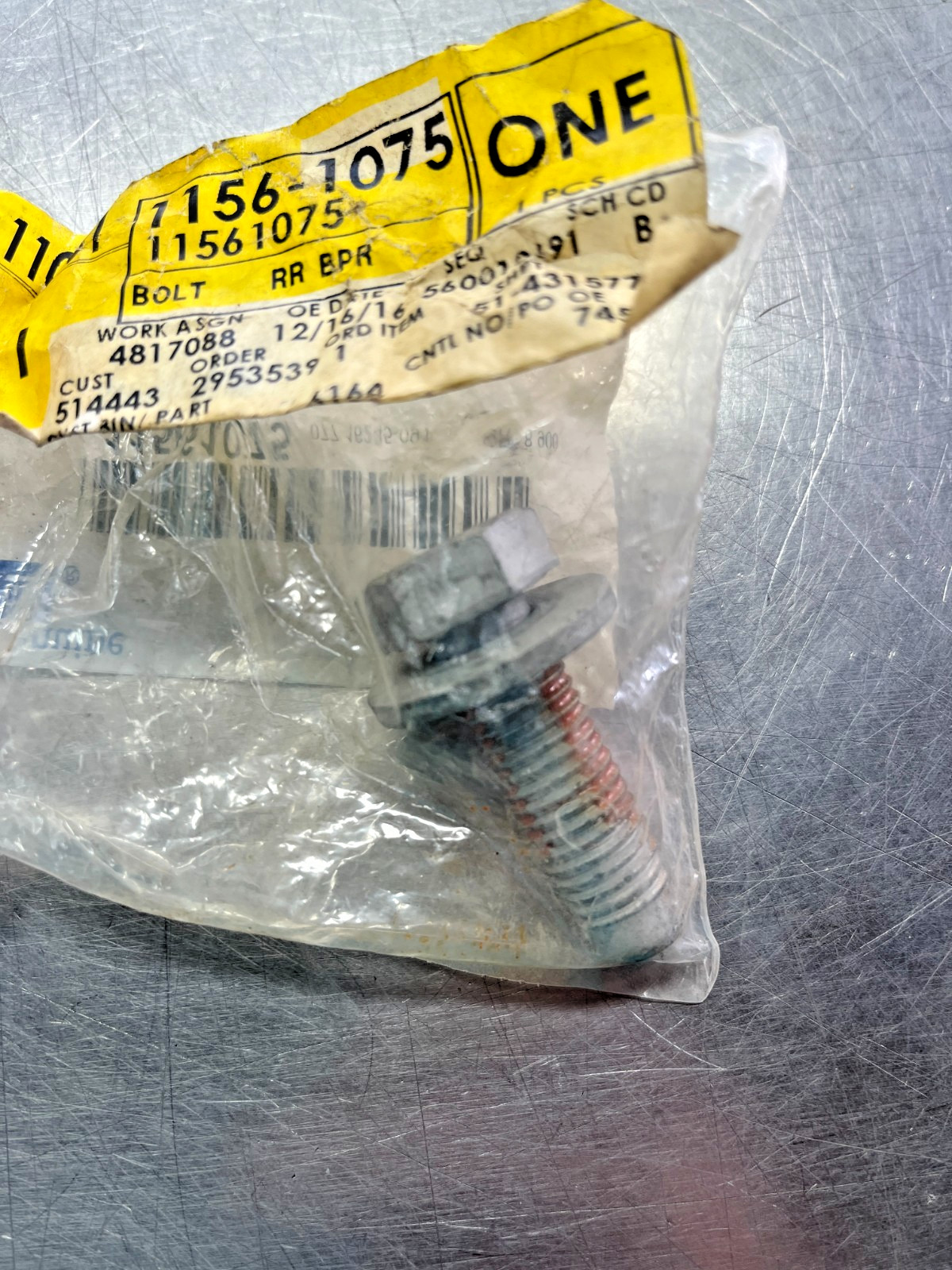 11561075 Genuine OEM AC Delco Bumper BOLT GM 1156-1075