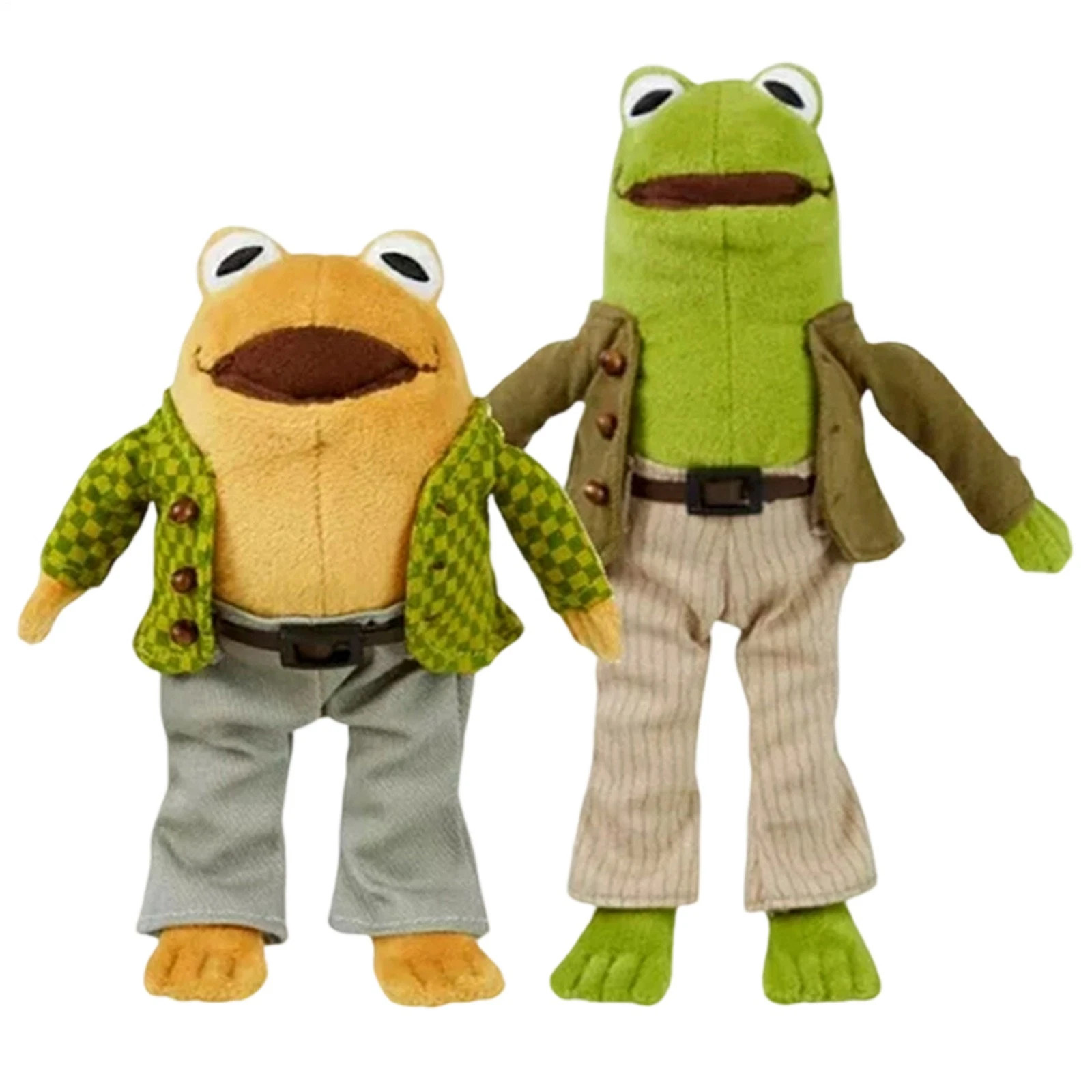 Frog And Toad Plush Set Of 2 Stuffed Animal Small Sekiguchi NEW