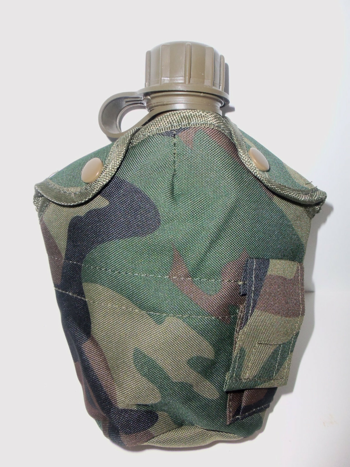 NEW 2 Pack Tactical Military 1qt Canteen COVER w Alice Clips Pouch WOODLAND CAMO