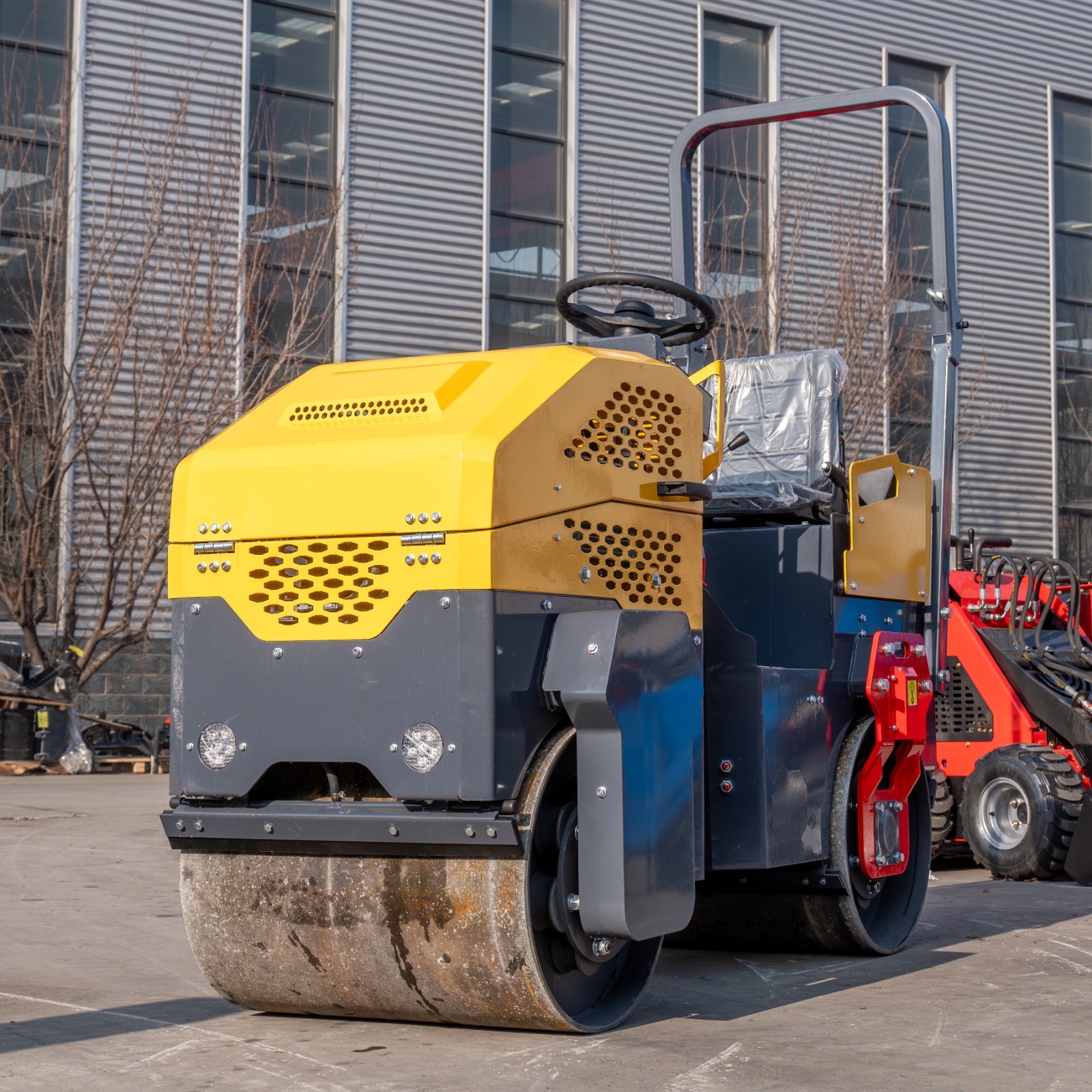 2Ton Road Roller Tandem Smooth Drum Vibratory Road Roller Soil Asphalt Compactor