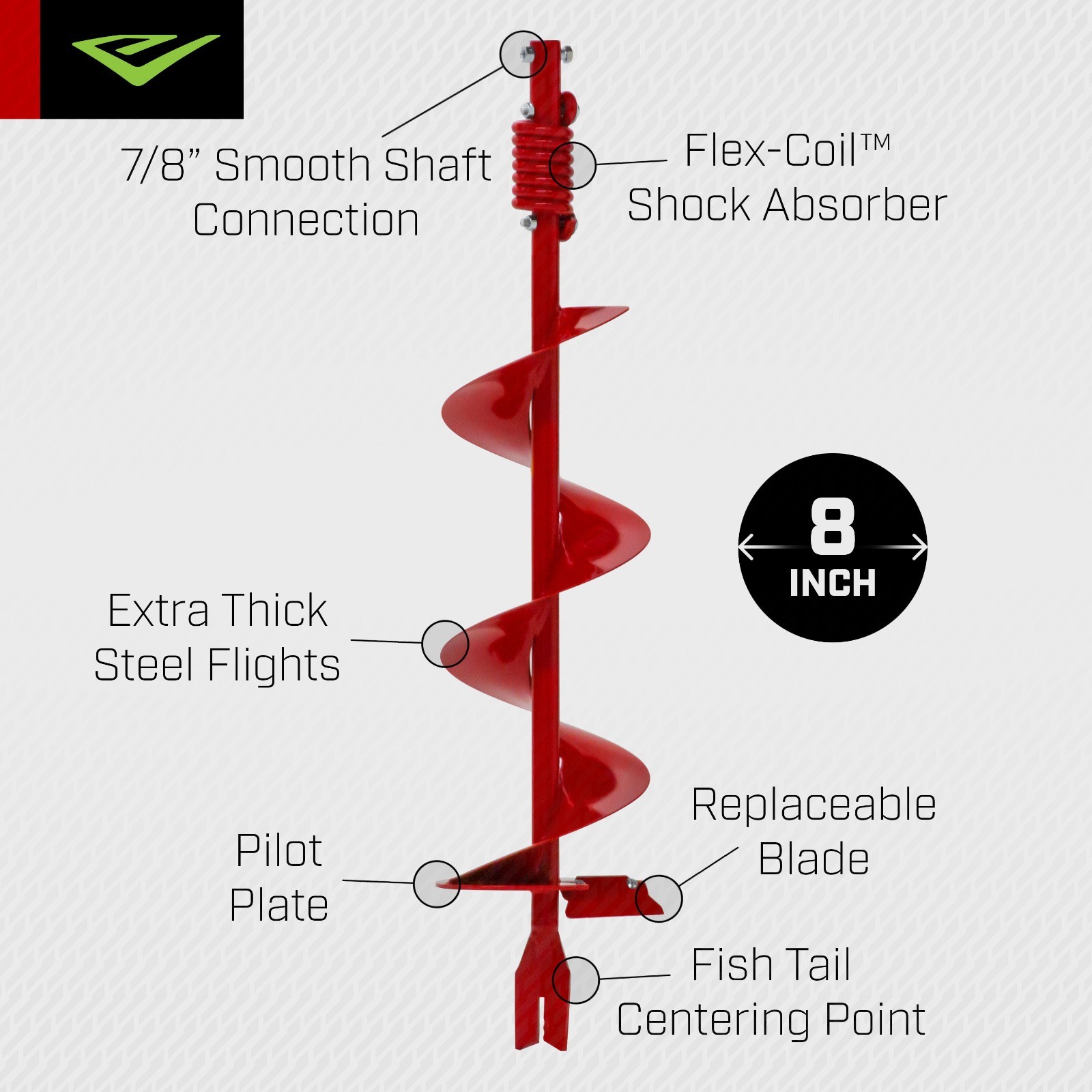 Earthquake® 8-Inch General Purpose Earth Auger Bit