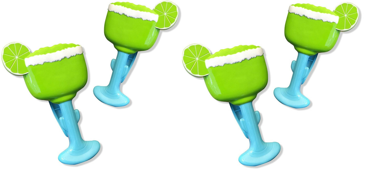 Beach Towel Holders, Clips, Set of Two, Lemon Cups Style
