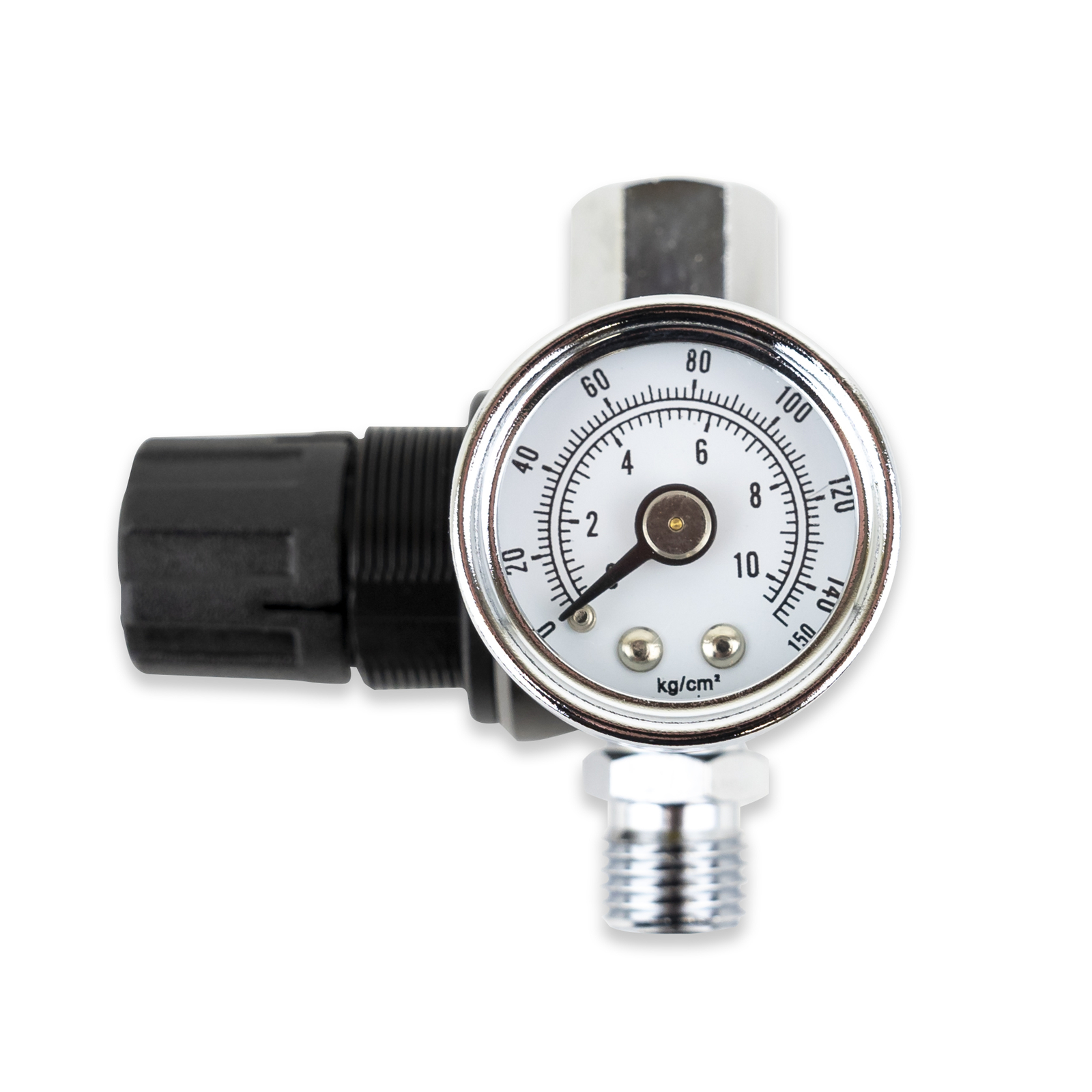 HVLP Spray Gun Air Regulator with Pressure Gauge and Diaphragm Control