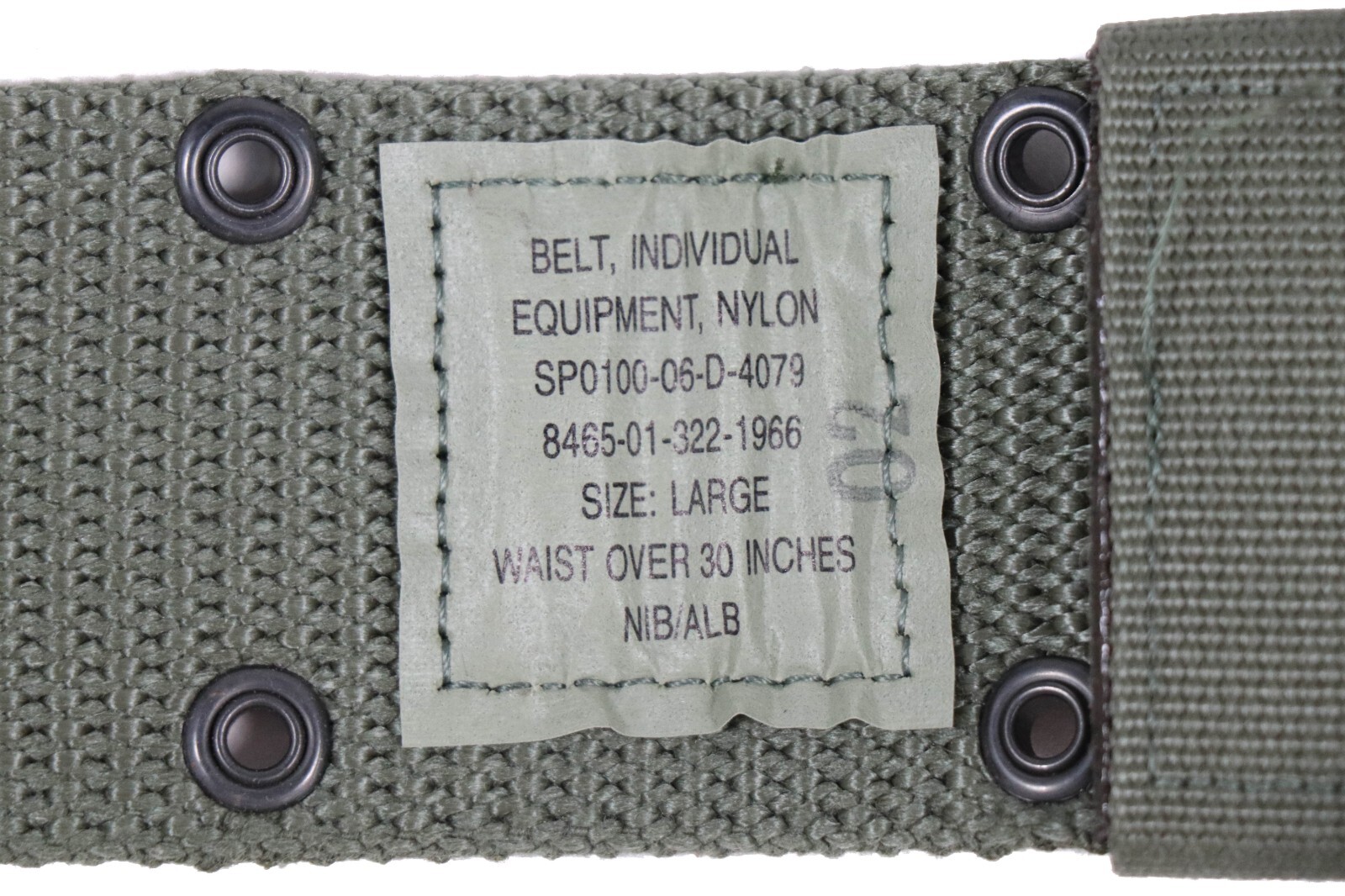 Large - US Military Individual Equipment Belt ALICE LC-2 LC2 Green Army LCI LC1