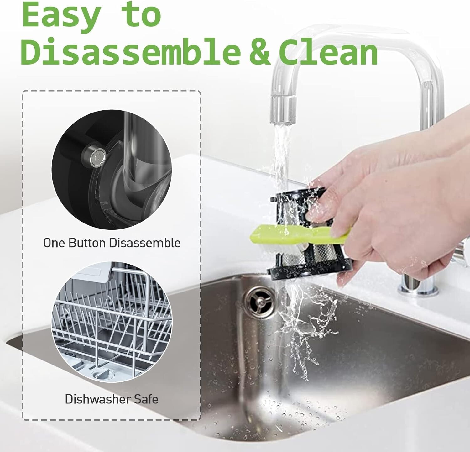 WHALL Slow Juicer, Cold Press Juicer Machines Vegetable and Fruit