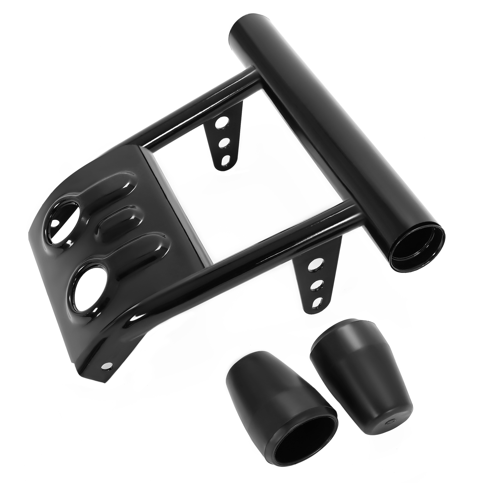 New For Yamaha Banshee 1987-2006 Black Front Bumper Guard & Rubber End Caps