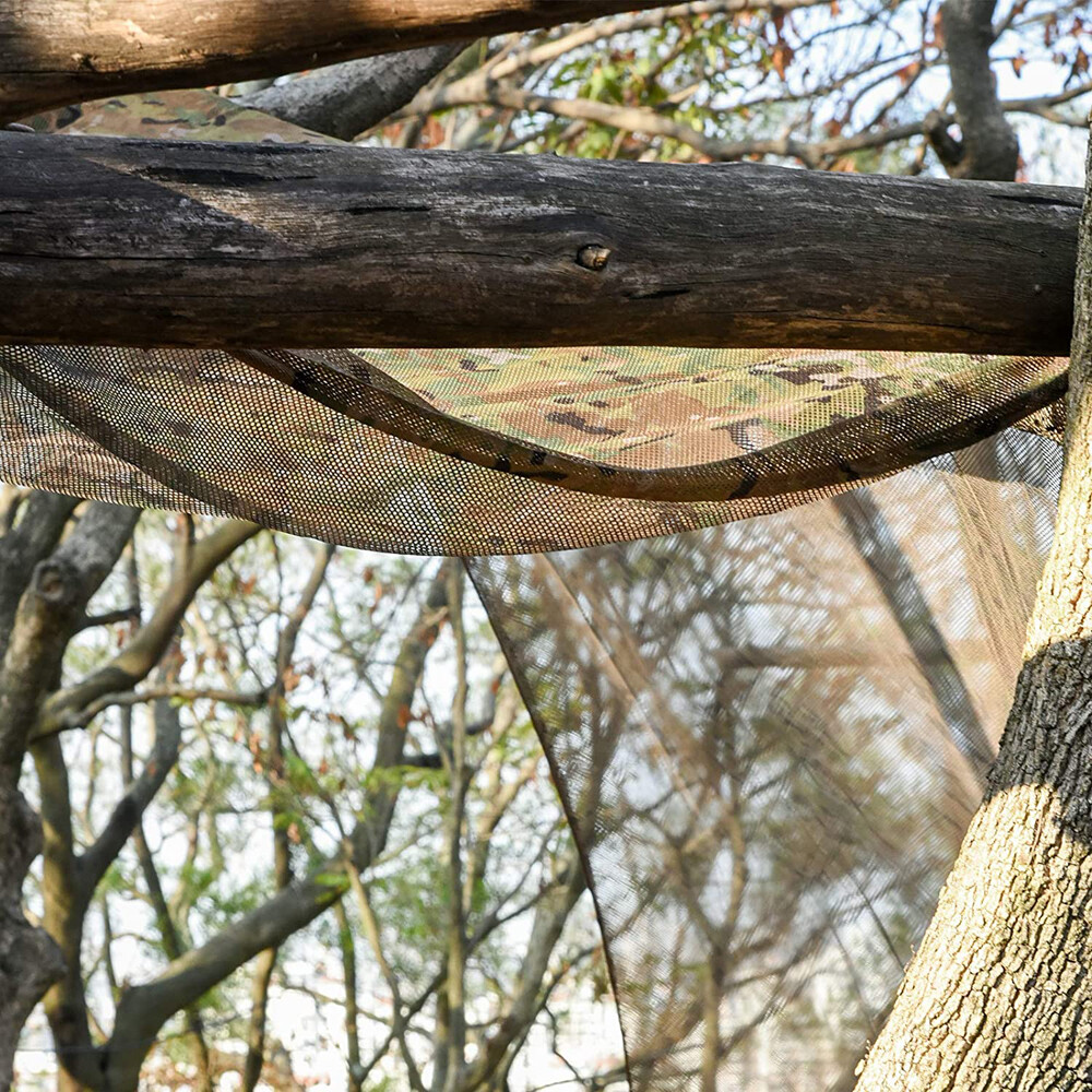 Camo Burlap Blind Material, Camo Netting Cover for Hunting Ground Blinds CP