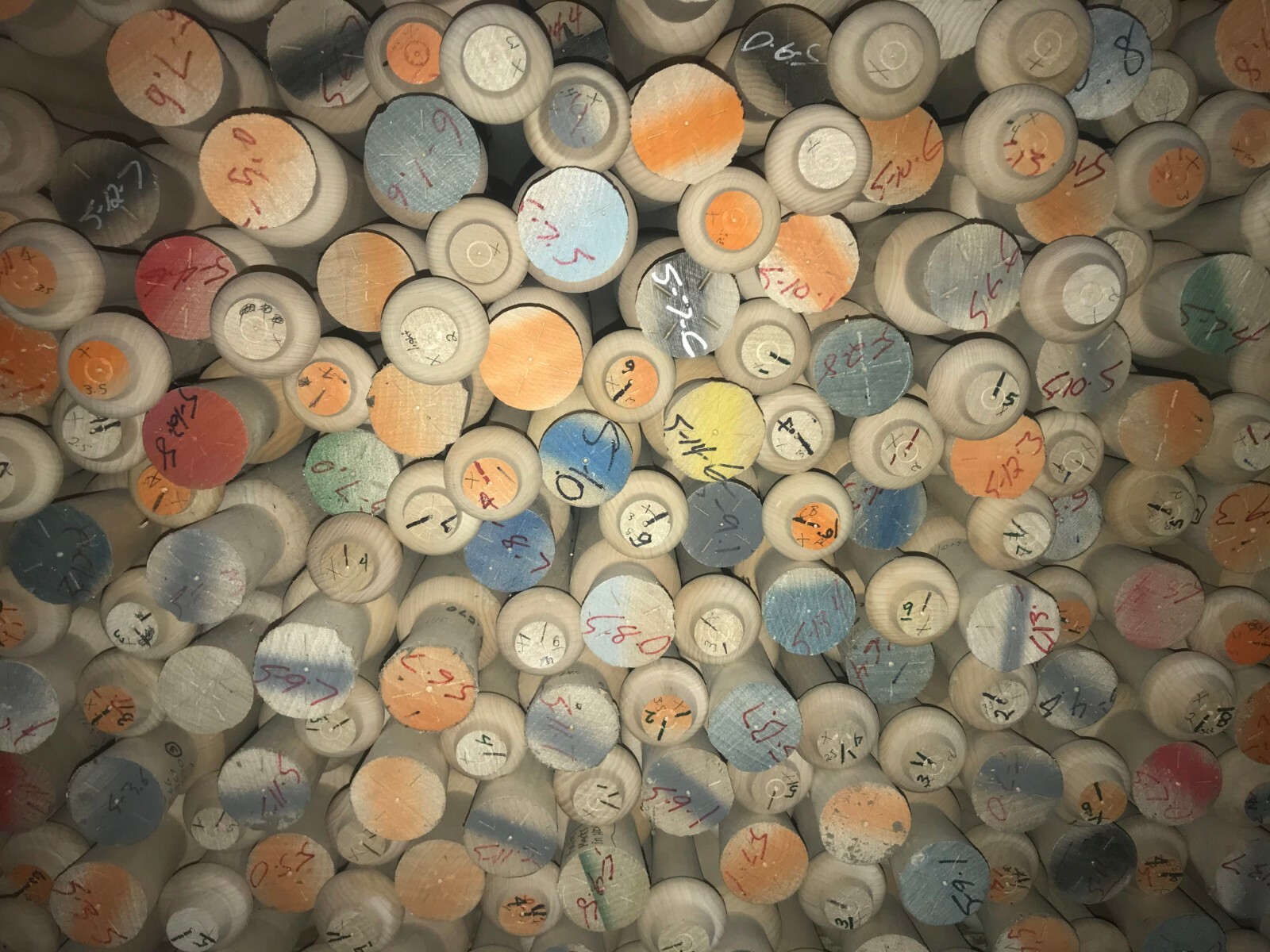 *Old Hickory Bat Co. Made* Unfinished Craft/Hobby Hard Maple Wood Baseball Bats