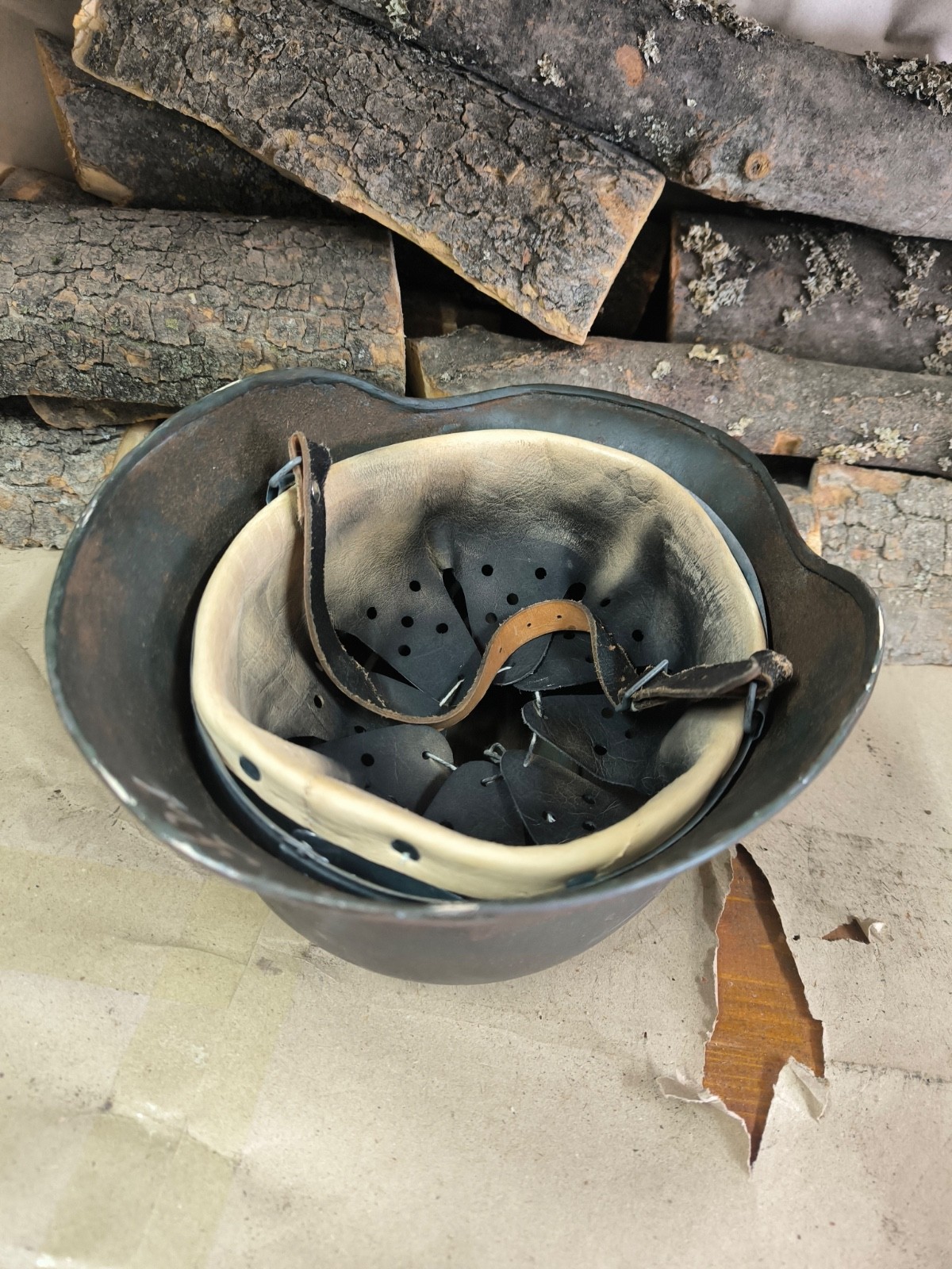 WW2 M40 German Helmet WWII M 40. Combat helmet.size 64